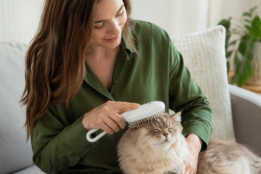 FurEase Premium 3-in-1 Verzorgingsborstel voor Huisdieren